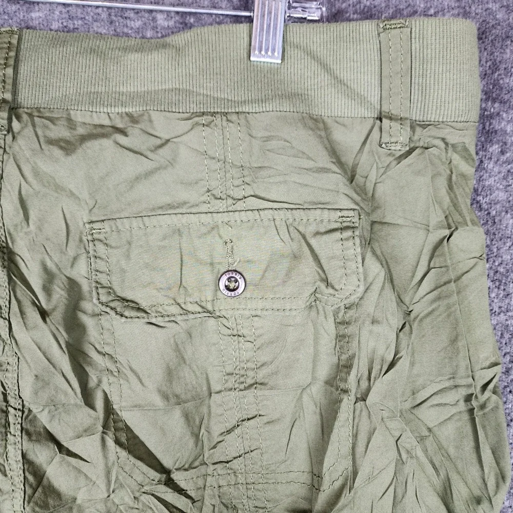 Torrid Shorts Womens 18 Feel The Fit Olive Green Cargo Utility Cinch EUC